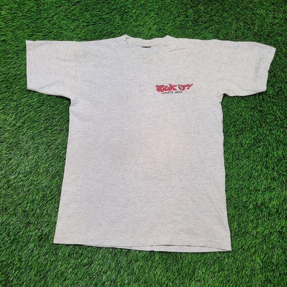 VTG 90s Rek-It "No Rules" T-Shirt Mens Small Single Stitch - Picture 3 of 13